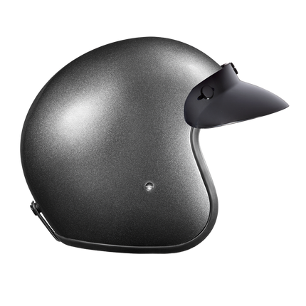 Daytona Cruiser 3/4 helmet, gun metal, rear view