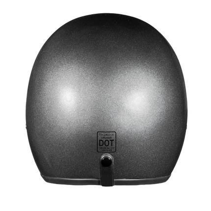 Daytona Cruiser 3/4 helmet, gun metal, front view