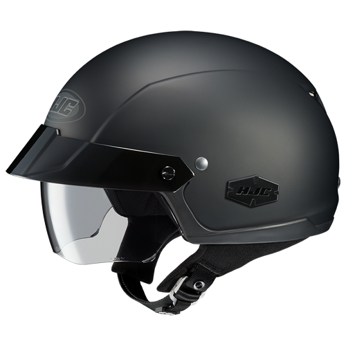 HJC IS-Cruiser helmet, Rubbertone Flat Black, front three-quarter product view