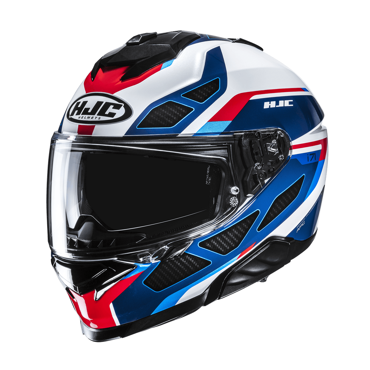HJC i71 Zest MC21 helmet, front three-quarter product view