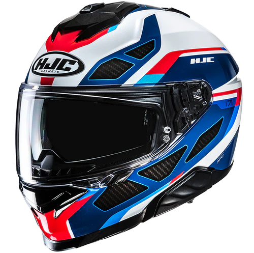 HJC i71 Zest MC21 helmet, front three-quarter product view