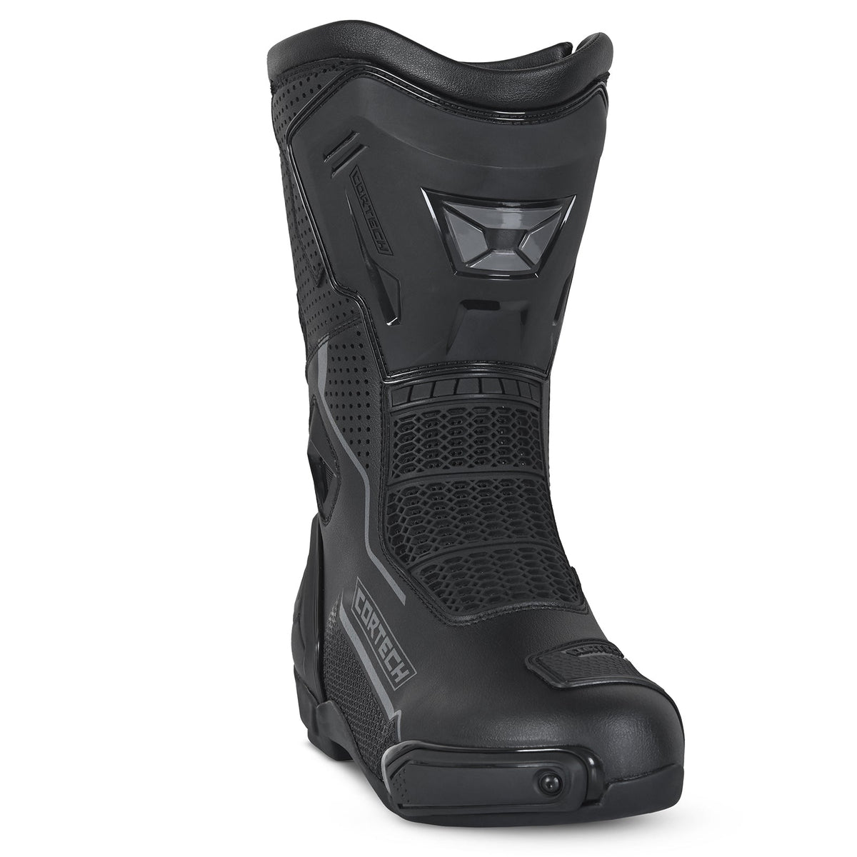 Cortech Revo RR Air Boots, black, front view