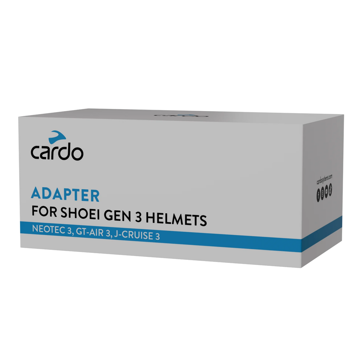 Cardo SHOEI Gen 3 Adapter, product and packaging view