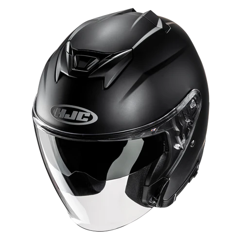 HJC i31 Solid in Matte Black, alternate helmet view 2