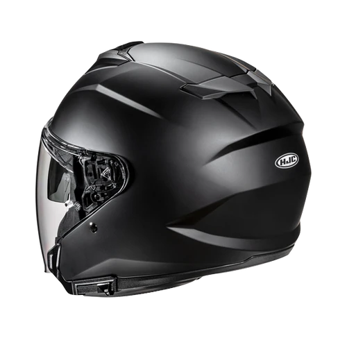HJC i31 Solid in Matte Black, alternate helmet view 3