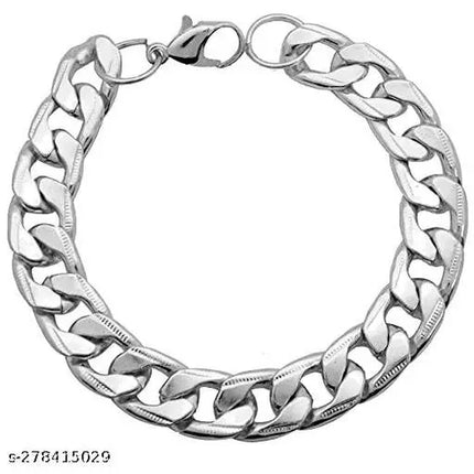 MC Brushed SS Chain Bracelet Medium