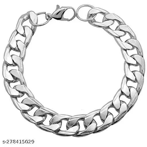 MC Brushed SS Chain Bracelet Medium