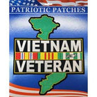 Patch Vietnam,Veteran,SVC: Vietnam Veteran with Ribbons and Country Map Jacket Patch