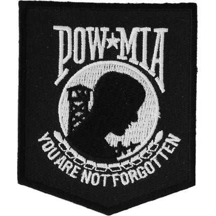 POW MIA Patch Black / White