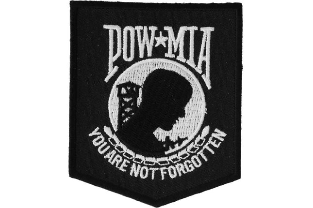 POW MIA Patch Black / White