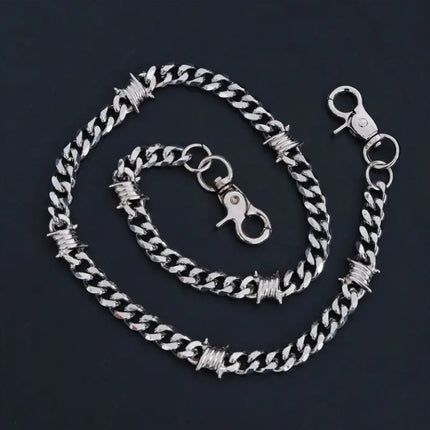 Barbed Wire Wallet Chain