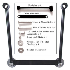 Universal Saddlebag Hard Mount Black: Willie &amp; Max Universal Saddlebag Mount Kit
The Willie &amp; Max Universal Saddlebag