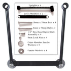 Universal Saddlebag Hard Mount Black: Willie & Max Universal Saddlebag Mount Kit
The Willie & Max Universal Saddlebag