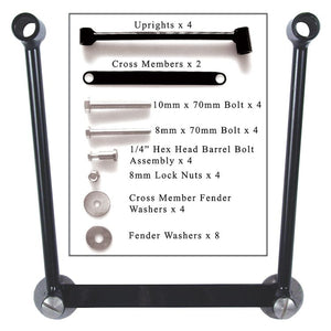 Universal Saddlebag Hard Mount Black: Willie &amp; Max Universal Saddlebag Mount Kit
The Willie &amp; Max Universal Saddlebag