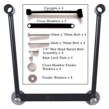 Universal Saddlebag Hard Mount Black: Willie &amp; Max Universal Saddlebag Mount Kit
The Willie &amp; Max Universal Saddlebag