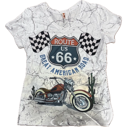 Ladies' Bike Flag SS Shirt