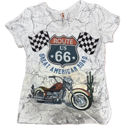 Ladies' Bike Flag SS Shirt