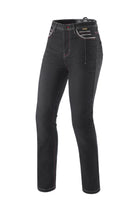 Women's Rage AA Riding Jeans Black Wash full front view