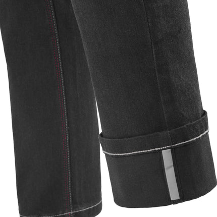 Women's Rage AA Riding Jeans Black Wash cuff reinforcement detail