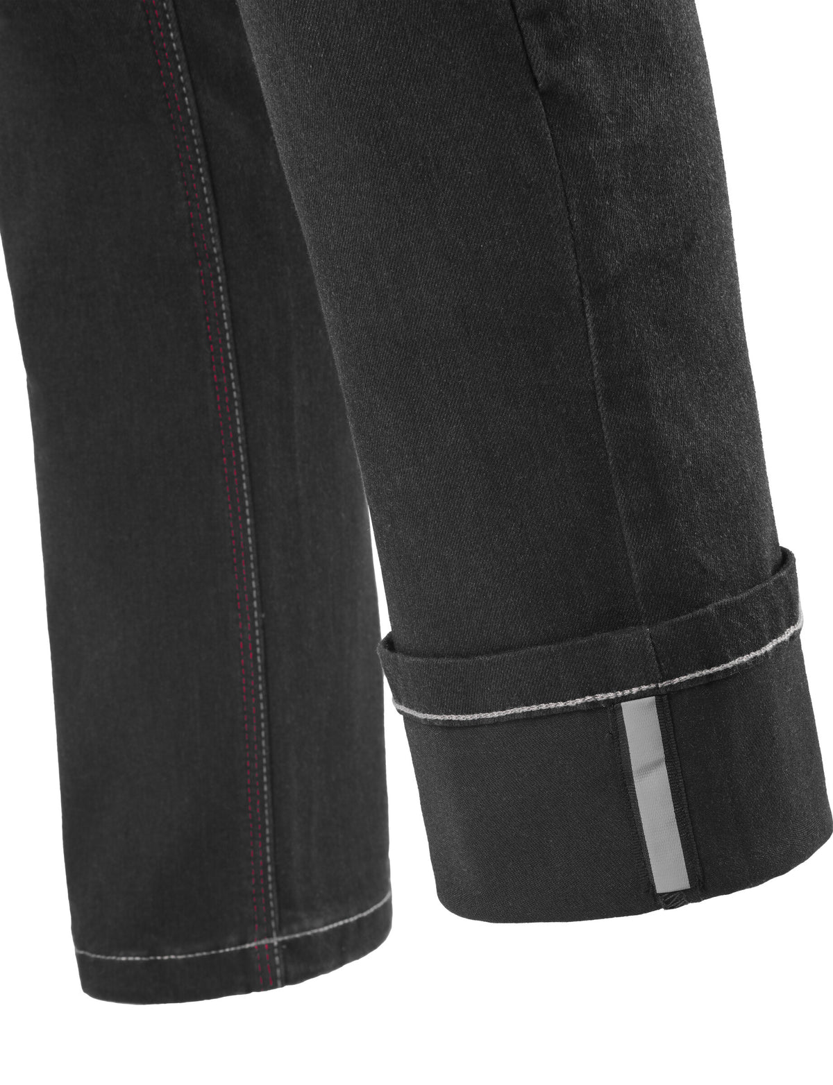 Women's Rage AA Riding Jeans Black Wash cuff reinforcement detail