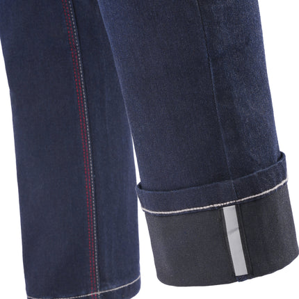 Women's Rage AA Riding Jeans Blue cuff reinforcement detail