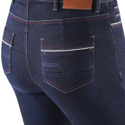 Women's Rage AA Riding Jeans Blue rear pocket detail