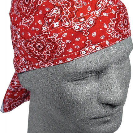 Zan Headwrap Red Paisley