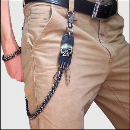 Skull Faced Wallet Chain