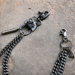 Dualing Pistols Double Wallet Chain