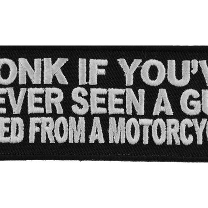 Honk If You've Never Seen A Gun Fired From A Motorcycle Patch