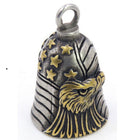 Motorcycle Bell - Golden Eagle Flag