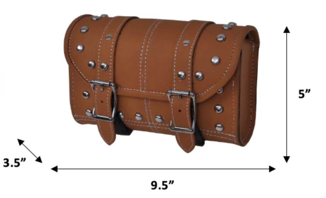 Unik Brown Cowhide Tool Bag 9.5 x 5 x 3.5