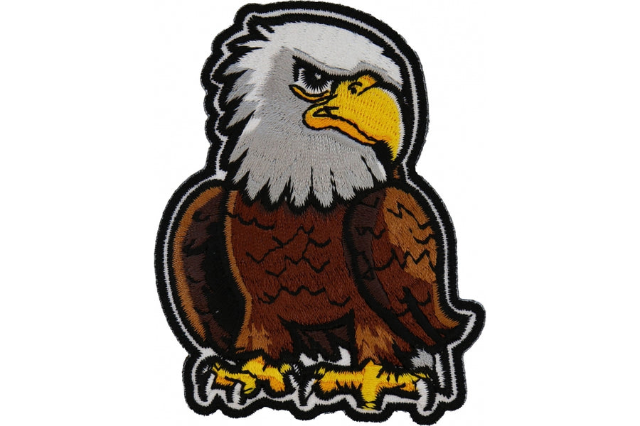 Embroidered Leather Biker Patches for Jeans Men Jacket Clothes Eagle Animal  Punk Style Patch Stickers on Motorcycle Patches ANG