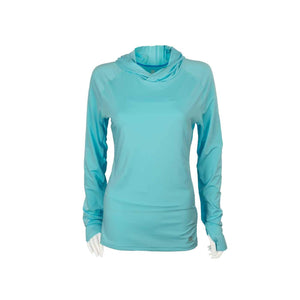 Womens Cooling Hoodie: Description
Mobile Cooling Technology

Designed for optimal sun protection paired with drirelease® tec