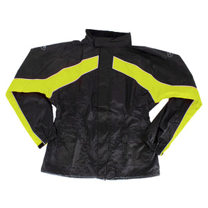 Men's RS-2 Rain Suit: JACKET FEATURES
• Waterproof Soft Polyester outer shell with PVC backing• Full-length zipper with hook-
