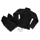 Ladies RS2 Rain Suit: 2-Piece Waterproof Rainsuit
Jacket Features:


Waterproof Soft Polyester outer shell with PVC backing

