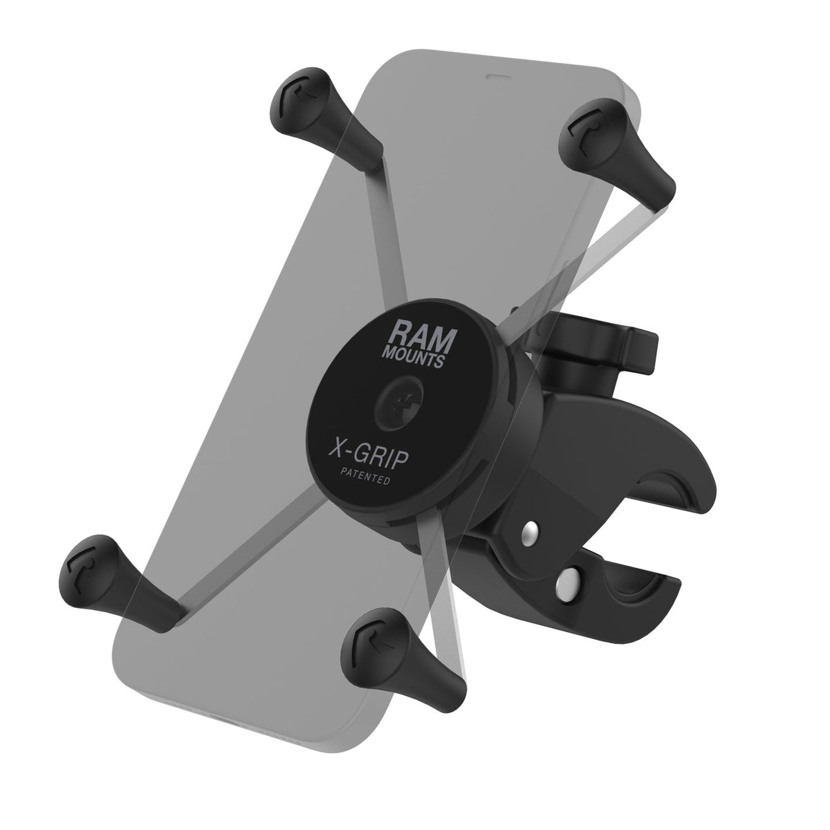 Ram X-Grip Low Profile Large: FEATURES

Low profile phone mount clamps to your handlebar with the turn of a single knob
Small