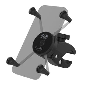 Ram X-Grip Low Profile Large: FEATURES

Low profile phone mount clamps to your handlebar with the turn of a single knob
Small