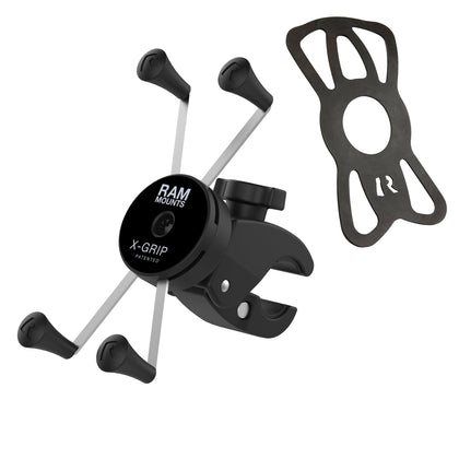 Ram X-Grip Low Profile Large: FEATURES

Low profile phone mount clamps to your handlebar with the turn of a single knob
Small