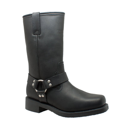 Men's Waterproof Harness Boot 1446: Features:

12" Black Heavy Duty Full-Grain Oiled Leather Upper
Waterproof
Neoprene Oil-Re