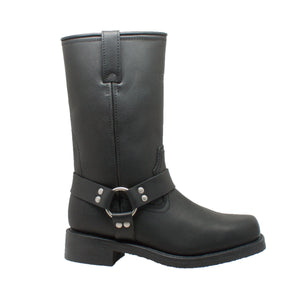 Men's Waterproof Harness Boot 1446: Features:

12" Black Heavy Duty Full-Grain Oiled Leather Upper
Waterproof
Neoprene Oil-Re