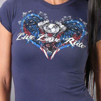 Ladies Angel Wings T-Shirt - Eagle Leather