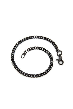 28" Single Row Black Chain