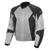 Phoenix 6.0 Jacket Silver: Features:

Free Air™ poly/mesh shell reinforced with Rock Tex™ at the shoulders, elbows, and ribs 
