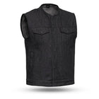 Eagle Leather Men's Haywood Denim Vest: Features:

Haywood - Black Denim Men's Motorcycle Vest
Rough neck denim
Button snap a