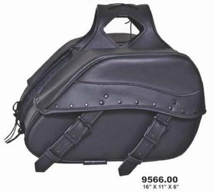 Studded Saddlebag 9563: Dimensions: 16" x 11" x 6"Quick Release