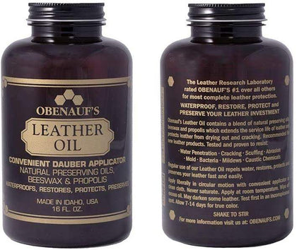 Obenauf's Oil 16oz: * Repels water