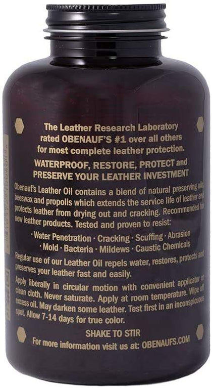 Obenauf's Oil 16oz: * Repels water