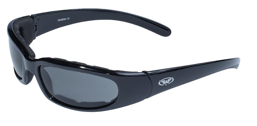 Global Vision Chicago Sunglasses - Gloss or Matte Black Frame & Smoke Lens - Eagle Leather
