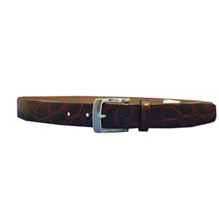 Joseph Abboud Croc Belt-Brn